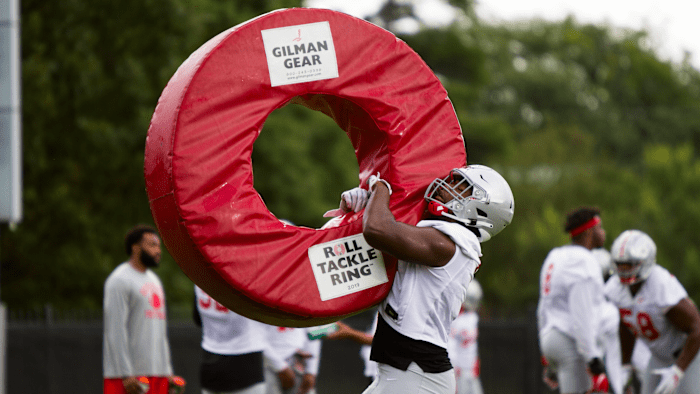 Defensive tackle Mike Hall